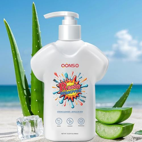13.5 OZ Gentle & Moisturizing Epoxy Resin Cleaner Remover - A Natural, Comfortable Hand Cleaner for Removing Uncured Resin, Glue, and Paint from Skin, Tools and Molds, Ideal for Artists and Crafters.