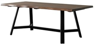 CUISGOR Diner Table Home Kitchen Wooden Dining Table Living Room Large Tea Modern Workbench Dining Table(160x80x75cm)