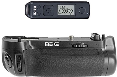 Empuñadura de batería Compatible con Nikon D750 + Disparador Remoto con Temporizador inalámbrico Similar a MB-D16 MK-DR750, Mango de batería Formato Vertical