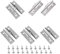 304 Stainless Steel Security Lock Padlock Eyelet, Door Clasp Padlock 90 Degree Angle Latch, Indoor or Outdoor Lockers, Tool Boxes, Gates and Sheds 5 Piece Set