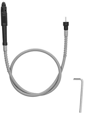 Flexible Shaft Adapter,Drill Extension Grinder Cable Rubber Shaft Cable with 0.3‑3mm Chuck Clamping Range for Rotating Tool,Dremel Power Tools, Electric Drills, Etc