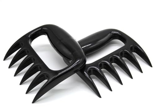 OUDQFCJ 2 Pcs Griffes à Viande en Plastique Idéales pour Pulled Pork, Bœuf, Poulet - Accessoire BBQ Robuste et Pratique