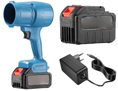 Soplador de hojas inalámbrico - Soplador de aire recargable con batería 6000mAh | Ventilador de limpieza para el hogar para jardín patio camping interior exterior interior interior interior