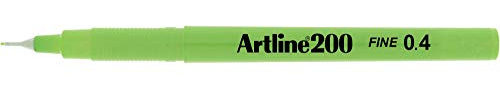 Artline 200 Green Fineliner Technical Drawing Pens - Pack 12