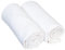 BORNINO Moltontuch im 2er-Pack 80x80cm Stoffwindel, weiß