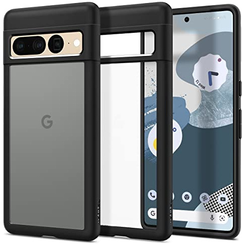 Spigen Coque Ultra Hybride Compatible avec Google Pixel 7 Pro - Noir Mat
