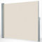 KARAT ALU Seitenmarkise - ausziehbare Markise in Beige - 180 x 300 cm - blickdichter Sichtschutz & Windschutz für Garten Balkon & Terrasse, Seitenrollo mit Wandhalterung
