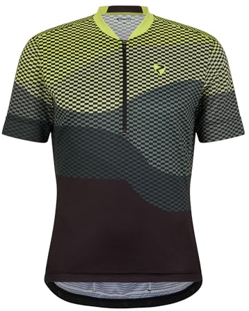 Ziener NEMIC Maglia da Ciclismo da Uomo, per Mountain Bike, Traspirante, ad Asciugatura Rapida, Elastica, a Maniche Corte, Colore Nero, 58