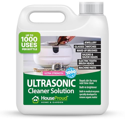 Ultrasonic Jewellery Cleaner Solution Fluid 1L – Gold, Silver, Watches