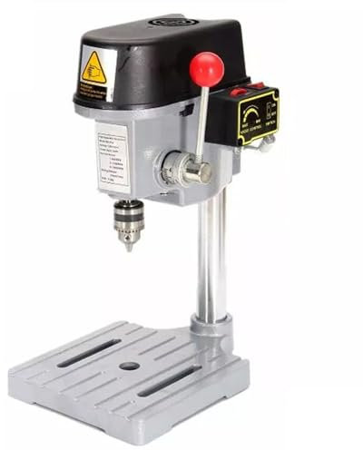 Pillar Drill, Drill Press Mini Drilling Machine 240W for Bench Machine Table Bit Drilling Chuck 0.6-6.5mm Wood Metal Electrical Tools,for Home, Garden DIY
