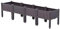 Eurobuy Self - Watering Elevated Garden Bed, 160x40x36cm Plastic Elevated Planter Box with Water Storage Tray and Drainage