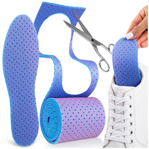 SULPO tunna innersulor för män och kvinnor att klippa, rulla | Mjukt, ventilerande latexskummaterial; ca 150 cm för 2–3 par beroende på skostorlek och skärning.