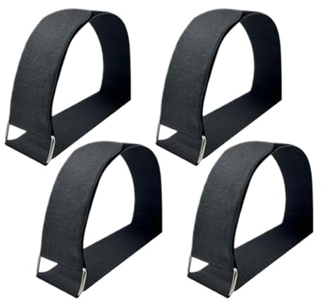 Misaakoeq Correa de pie – Banda de equilibrio de piernas de resistencia para pedal de pie, equipo de entrenamiento ajustable para montar en bicicleta, oficina, gimnasio, mujeres, hombres, adultos