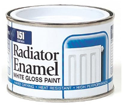 HOCHSTE 151 Radiator Enamel White Gloss Paint, Long-Lasting Shine, Protection Against Rust & Corrosion, Rapid Drying, DIY Enthusiasts, Easy To Apply, Perfect For Indoor And Outdoor Use, 180ml