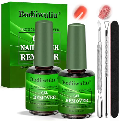 2 Piezas Removedor de Esmalte de Uñas, Removedor de Quitaesmaltes Semipermanentes Quitar el Esmalte de Uñas Rápido y Fácil, Adecuado Para los Amantes de la Manicura DIY Diaria