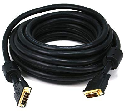 Monoprice 35ft 24AWG CL2 Dual Link DVI-D Cable - Black