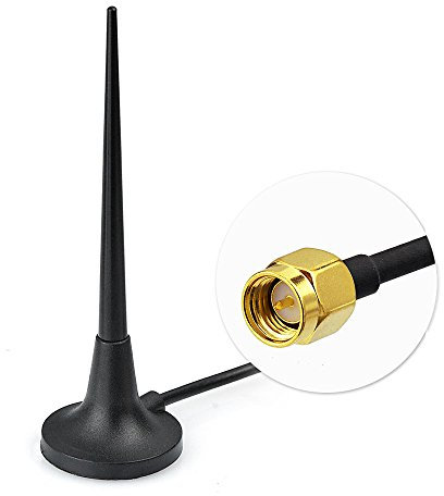 Eightwood Mobilfunkantenne Breites Band 3.5dbi Magnetische Montage Mit SMA Stecker 3m 9.8ft Verlängerung für GPRS GSM UMTS Huawei ZTE MF60 MF821D Router MEHRWEG