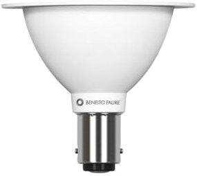 Beneito Faure Lampadina a Led Max AR70 Ba15d 7W 12Volt Luce Calda 2.700K 500 Lumen Riflettore con Apertura a 24° Codice 3569