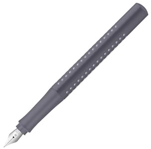 Faber-Castell 140828 - Füller Grip 2010, Federstärke M, dapple gray, 1 Stück