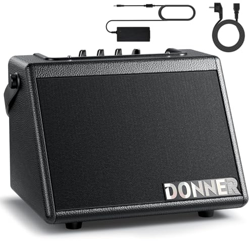 Donner Mini Electric Drum Amp 20W, Wireless Electronic Drum Amplifier Keyboard Speaker DDA-20 Portable for Home Practice