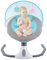 Babywippe Elektrisch,Baby Schaukel mit 12 Musik,USB Bluetooth Elektrisch Musik Babyschaukel Babywippe Mit Fernbedienung Timing für Babys unter 12 kg (Blau)