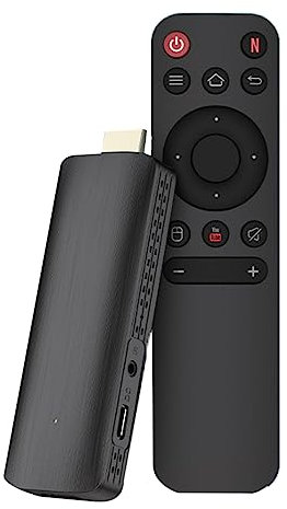 Tbkoeudhg Chiavetta TV in plastica Android TV HDR Set Top OS 4K BT5.0 WiFi 6 2,4/5,8G Android 10 Smart Sticks Android Media Player
