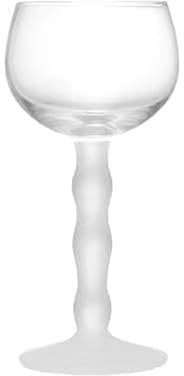 CAPIJIONG Copa medieval de 100 ml con mango de onda medieval, vino tinto francés, copa de champán, copa alta especial esmerilada seca