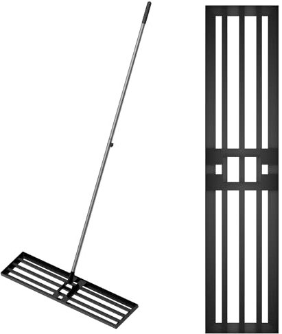 Lawn Levelling Rake 75cm - Level Lawns and Bumpy Grass Fast - Top Dressing, Sand, Compost and Soil - Heavy Duty Tool - Garden Lawncare Guy