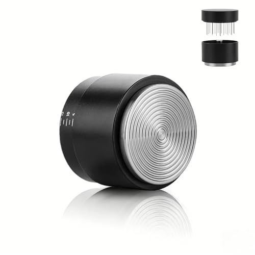 HARY Coffee Tamper 58mm Adjustable Depth Espresso Tamper 3-in-1 Coffee Distributor & Tamper WDT Tool Fits 58mm Portafilters Professional Coffee Accessories for Home & Café Use