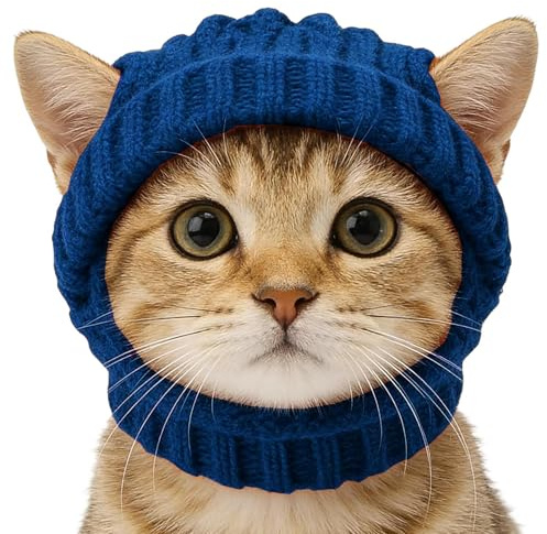 Cappelli Per Cani - Berretto In Maglia Morbida Con Fori Per Le Orecchie,Costume Per Feste Di Natale Per Gattini E Cuccioli,Per Carnevale Inverno Compleanno Halloween Capodanno Festa