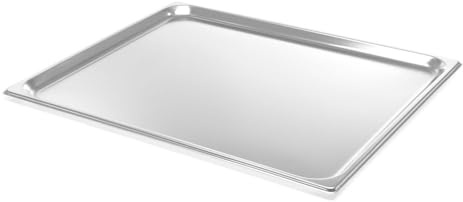 HENDI Gastronormbehälter, Temperaturbeständig von -40° bis 300°C, Heissluftöfen-Kühl- und Tiefkühlschränken-Chafing Dishes-Bain Marie, 19L, GN 2/1, 650x530x(H)65mm, Edelstahl 18/10