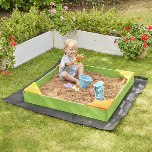 Liberty House Toys Children's Basic Sandpit with Cover