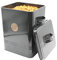 Gardening Naturally Cat Food Biscuit Tin - Food Storage Tin for Cat Food Black