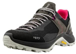 Grisport Cross Evolution Tras Damen,Frauen,Trekkingschuhe,Trailrunning-Schuhe,Wanderhalbschuhe,wasserabweisend,Gritex, Shork Grey/Fuxia, EU 39