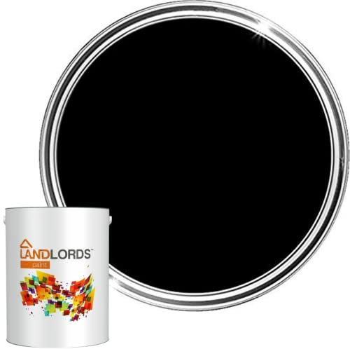 Landlords Fence Paint and Garden Shed Paint | Garden Paints | Furniture Paint | Wood Paint | Outdoor Paint | Garden Fence | Quick-Drying Paint | Protection Paint | Satin Black 5L