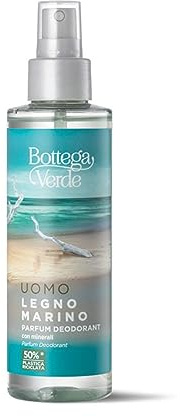 Bottega Verde - Deodorante Spray Uomo, Legno Marino, 150 ml, Lascia Traspirare la Pelle, Protezione Prolungata, con Minerali e Note di Agrumi