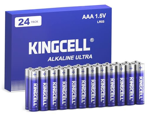 KINGCELL AAA Batteries 24 Pack, Alkaline Triple AAA Batteries High-Performance AAA Batteries with Ultra Long-Lasting Power for Household Device