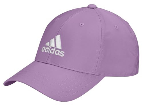 adidas Unisex Embroidered Logo Lightweight Baseball Cap, preloved Purple/White, XS