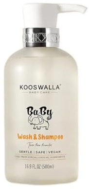 Svadia Sanftes 2-in-1 Baby Waschgel & Shampoo 250ml - Hypoallergen und Tränenfrei | Bio | Nährend | Parabenfrei | Silikonfrei | Für empfindliche Haut und Haare