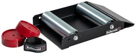 Rothewald Motorrad-Drehhilfe mit Distanzstück, bis 400 kg, Reinigungs-Ständer für Ketten & Reifen, Rollenständer Ideal zur Inspektion, Wartung & zum Kette Schmieren, für das Hinterrad