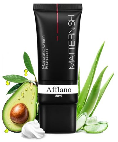 Afflano Fondotinta Trasformante Bianco - Coprenza Totale Regolabile, Primer Vegano per Ombretti, Base Trucco Artistico Gotico/Clown, Effetto Luminoso & Opaco, Adattivo al Tono Pelle