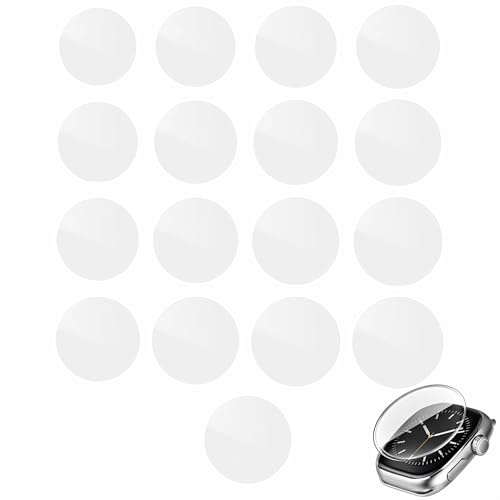 SHERCHPRY Juego De 21 Cristales De Reloj Redondos Lente Plana De Vidrio Transparente Repuesto para Reloj De Pulsera Y Bolsillo Bordes Lisos Fácil Instalación