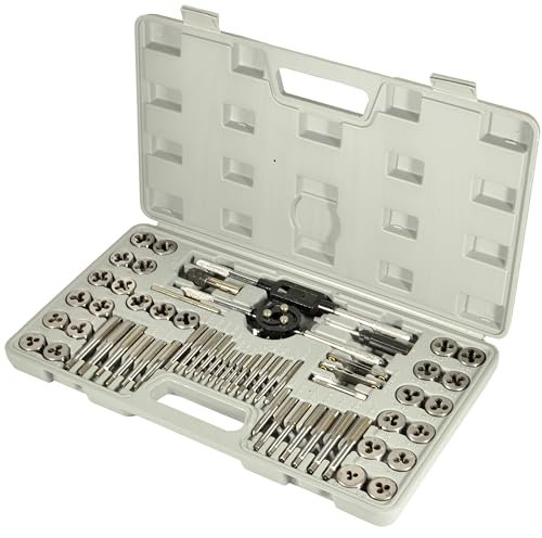 Gewindeschneider Set | 60 teilig | metrisch | Zoll | Komplettset | UNC-Grobgewinde | UNF-Feingewinde | Gewindeschneid-Satz 60tlg. | Gewindeschneid-Set | Gewindebohrer