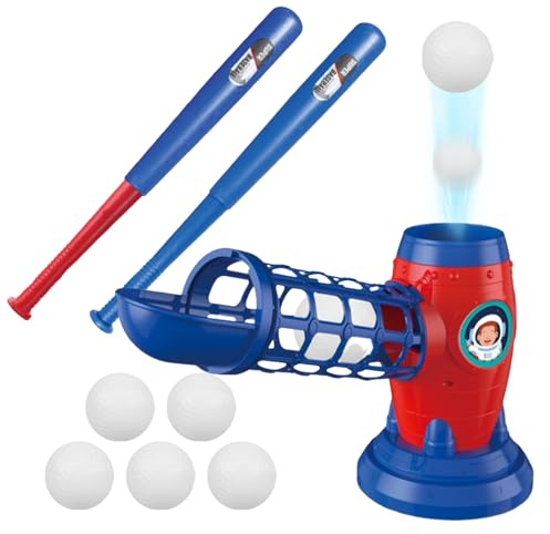 Juego de kit de béisbol - Kit de pelota de murciélago suave, equipo de soporte de tee ajustable | Entrenamiento liviano set para niños juguetes deportivos al aire libre en interiores, juegos de juguet