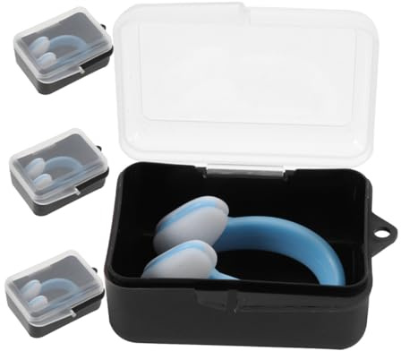 ibasenice Tappi Nasali in Silicone per Nuoto 4 Pezzi Clip Nasali Antiscivolo Impermeabili per Adulti e Protezione Nasale per Piscina e Immersioni Accessorio Leggero e Portatile per