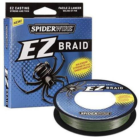 SpiderWire EZ Braid™ Superline, Moss Green, 20lb | 9kg, 300yd | 274m Braided Fishing Line, Suitable for Freshwater Environments