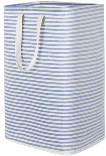 Lifewit 80L Collapsible Washing Laundry Basket Hamper, Dirty Clothes Basket Laundry Bin With Extended Handles For Storage Clothes Toys In Bedroom Bathroom, Blue