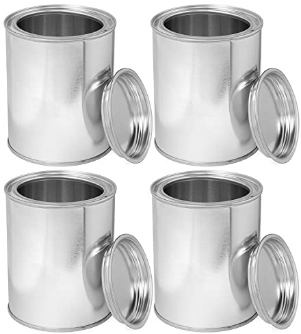 Moritz Lot de 4 boîtes en tôle d'éthanol 500 ml - Gel combustible au bioéthanol - Pour cheminée de table