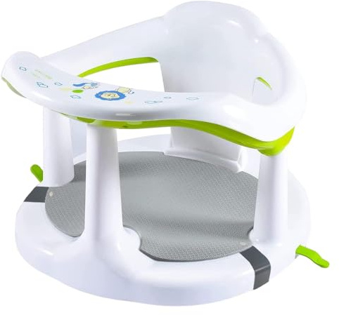Asiento de baño para bebés | Asiento de apoyo para el baño infantil | Asiento ergonómico para baño de bebé | Termostato para bebés de 6 meses y más, un baño de bebé deslizante para bebés sentado