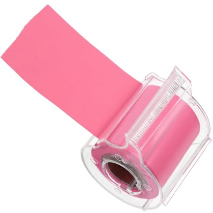 Alipis Notas Adhesivas Rollo Adhesivo Multiusos Color Rosa Vibrante Fácil de Reposicionar sin Residuos para Oficina Hogar y Papelería Pack Práctico y Duradero